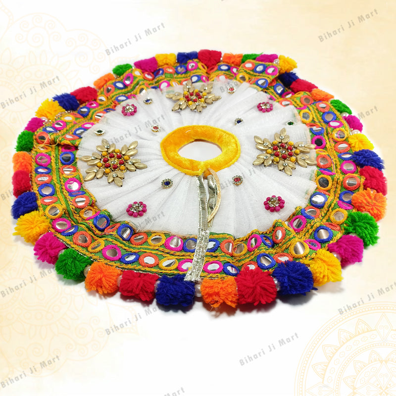 Laddu Gopal Designer Dress in Multi Colour | Stone Hand Work BIHARI JI MART