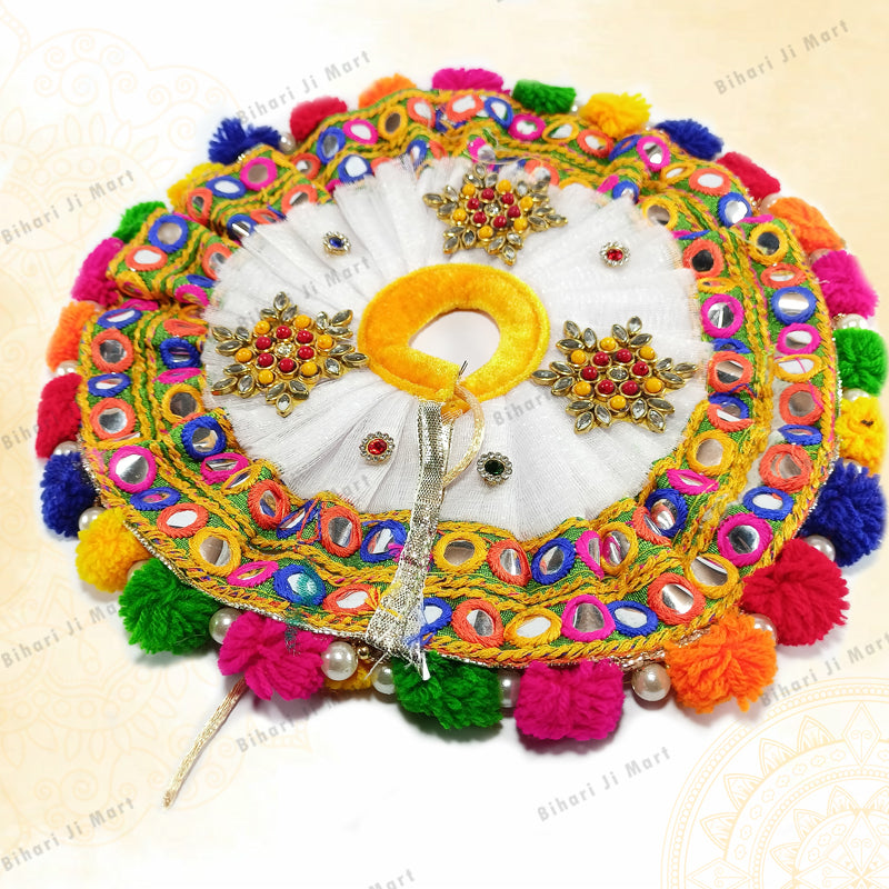 Laddu Gopal Designer Dress in Multi Colour | Stone Hand Work BIHARI JI MART