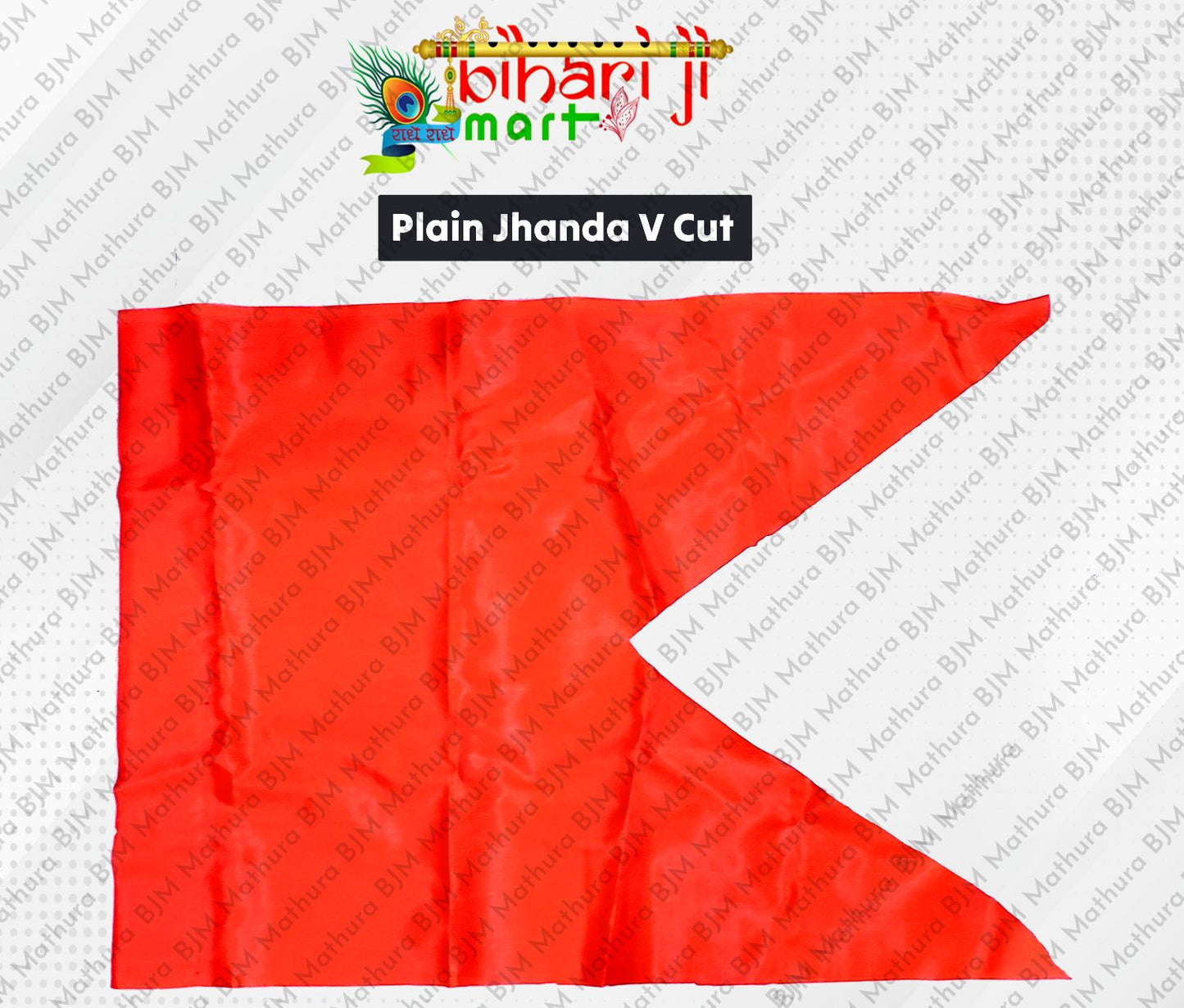 Plain Colored Flags V Cut BIHARI JI MART