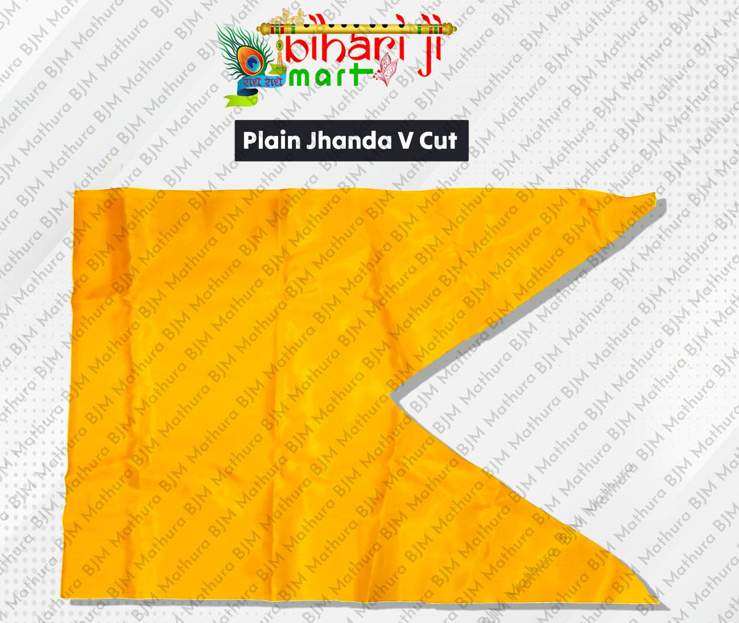 Plain Colored Flags V Cut BIHARI JI MART