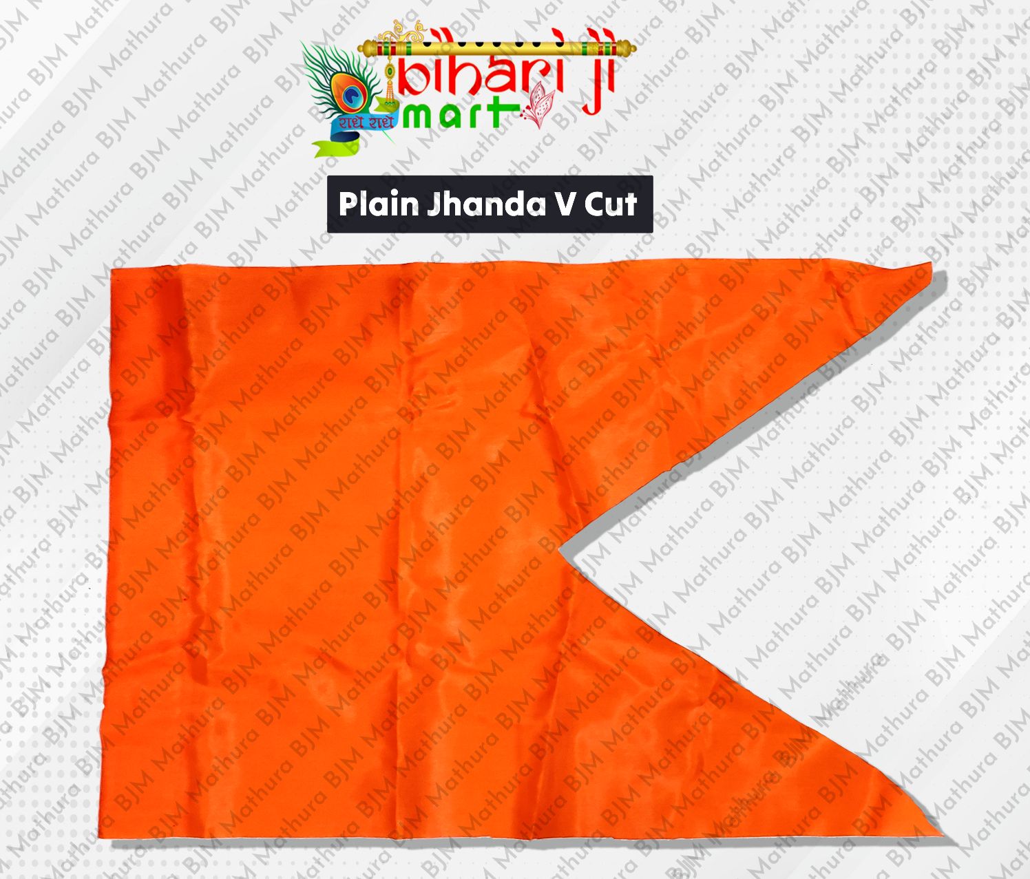 Plain Colored Flags V Cut BIHARI JI MART