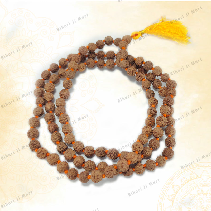 Rudraksha Mala (Premium Quality) BIHARI JI MART