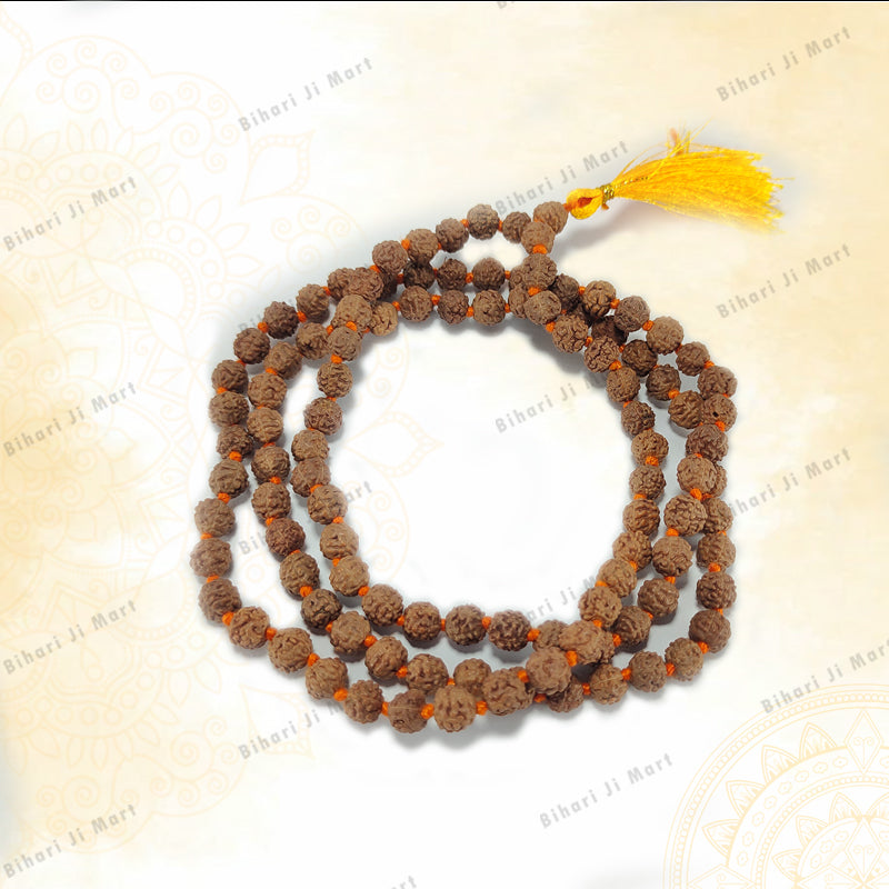 Rudraksha Mala (Premium Quality) BIHARI JI MART